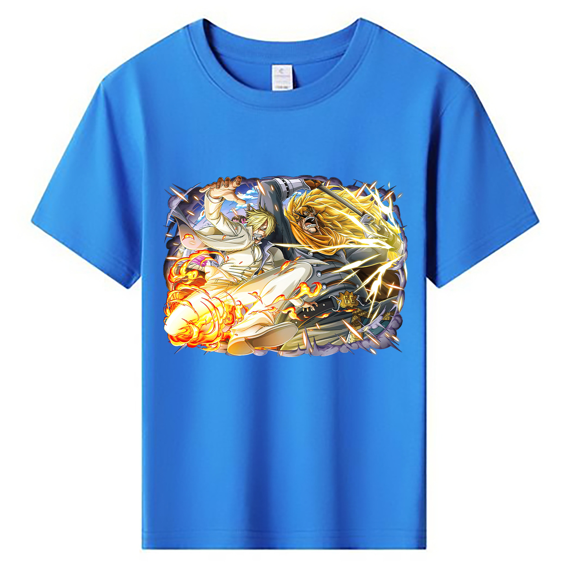 （画像用） ワンピース サンジ ONE PIECE Sanji 綿100％キッズTシャツ（フロントプリント）